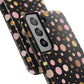 Personalized Gold & Pink Confetti Tough Phone Case — Glitter Dot Protective Phone Cover