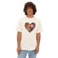 Patchwork Hearts Unisex Oversized Bella Canvas Boxy Tee