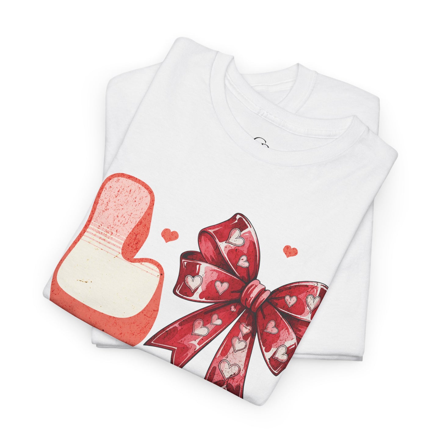 LOVE Charm Coquette Unisex Heavy Gildan Cotton Tee.