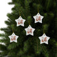 Snowman Ceramic Ornaments, 2-Side Print, (1pc, 3pcs, 5pcs, 10pcs)