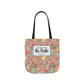 Personalized Brown Doodle Daydream Composition Book Inspired Canvas Tote Bag with Colorful Straps, Cute School Bag, Eco-Friendly Tote, Back to School Shopping Bag, Teacher Gift Idea