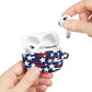 Patriotic Waves AirPod Case – Stars & Stripes Design, Mother’s, Father’s Day Gifts, Anniversary Gifts.