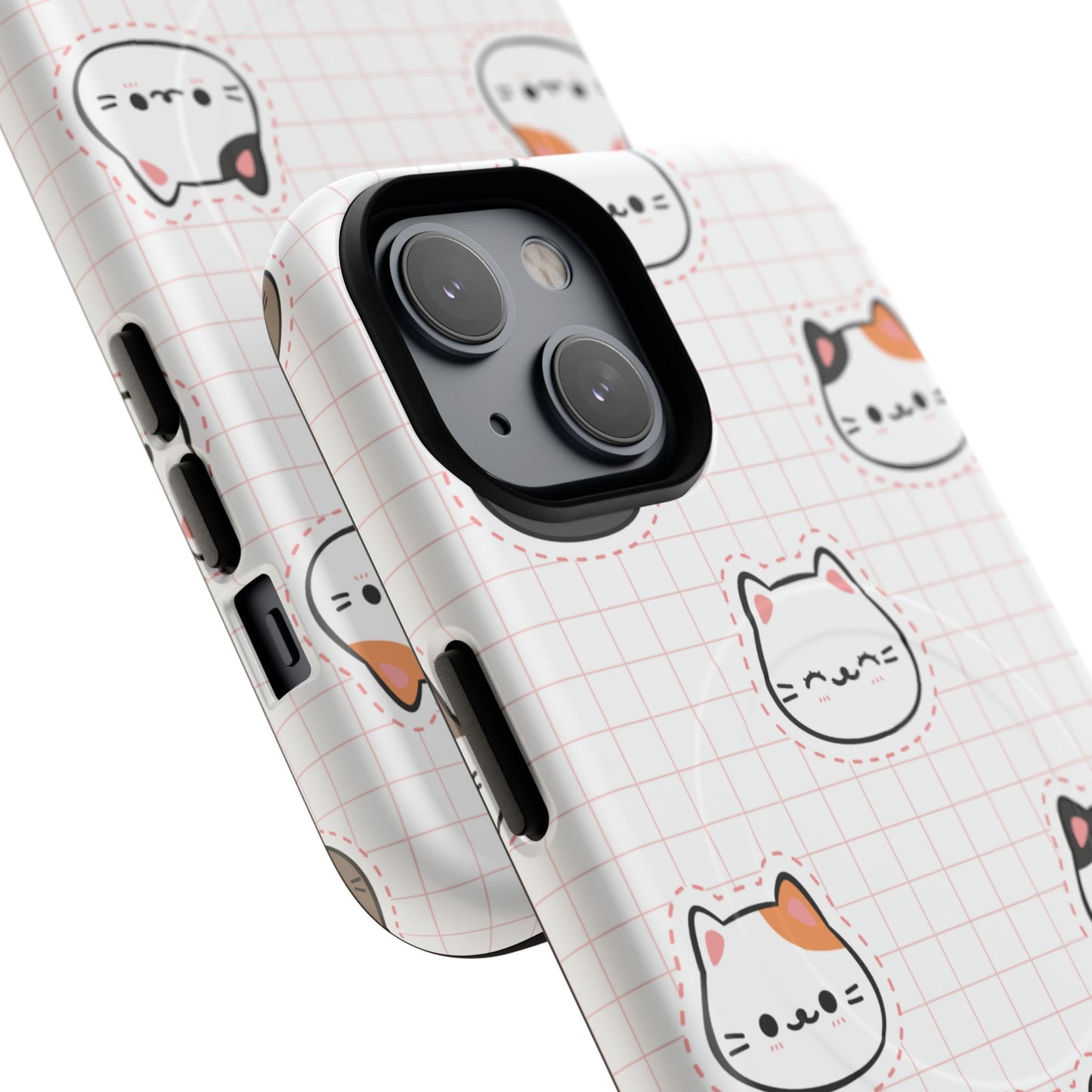 Cute Cat Tough Magnetic Case, iPhone Cover, Cat Lover Gift, Cute Cat Accessories, Pet-Themed iPhone Case