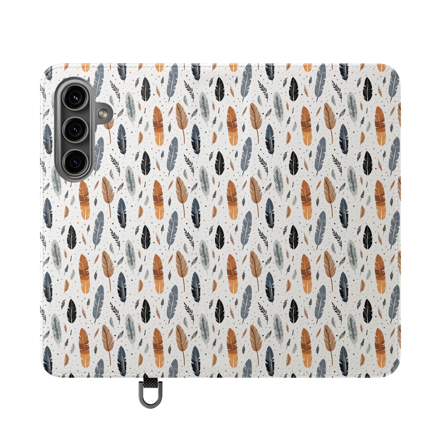 Whispering Feathers iPhone and Samsung Flip Cases