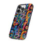 Psychedelic Visions Colorful Art iPhone Case - Tough Cases with Vibrant Abstract Design