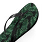 Black Tropical Bliss Flip Flops