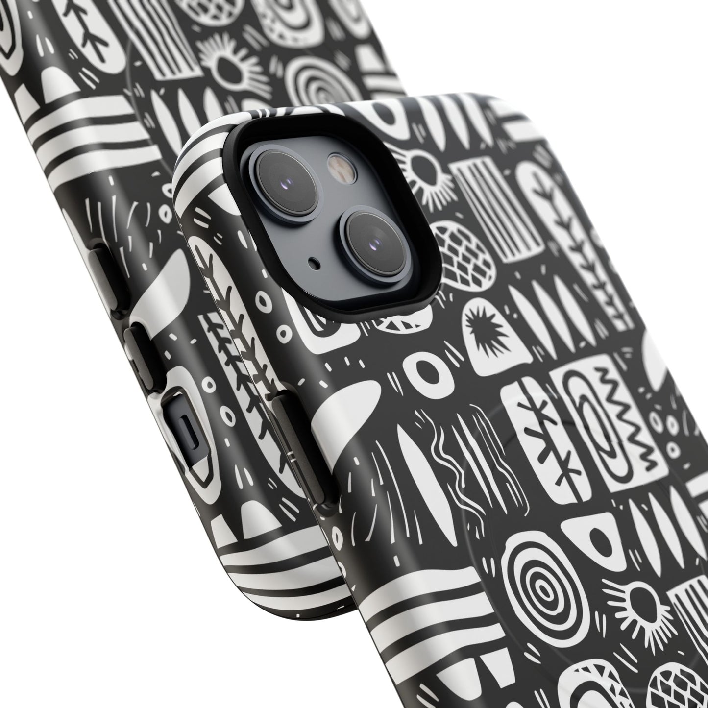 Modern Abstract Geometric Tough Magnetic Phone Case, Durable Phone Accessory, Gift for Him or Her, Artistic Design, Modern Decor