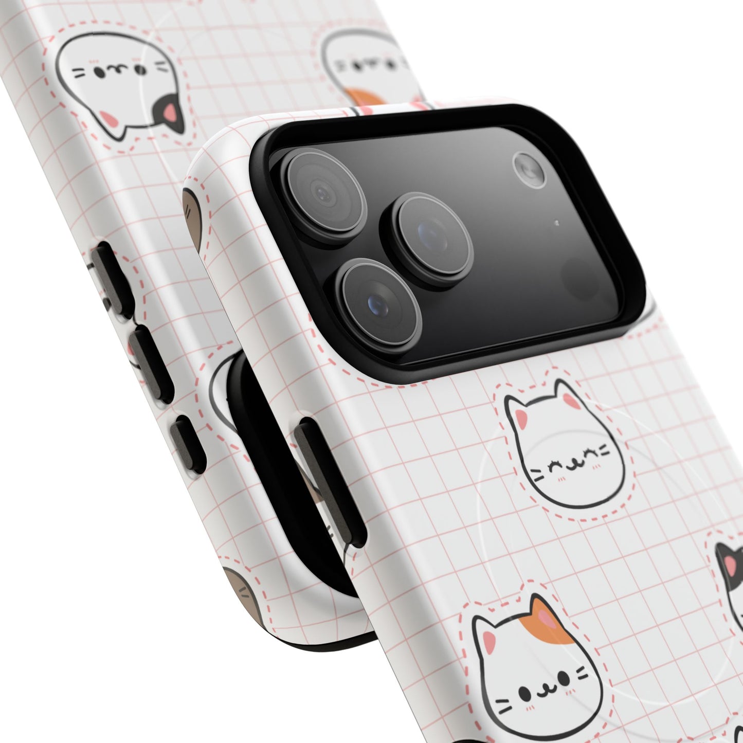 Cute Cat Tough Magnetic Case, iPhone Cover, Cat Lover Gift, Cute Cat Accessories, Pet-Themed iPhone Case