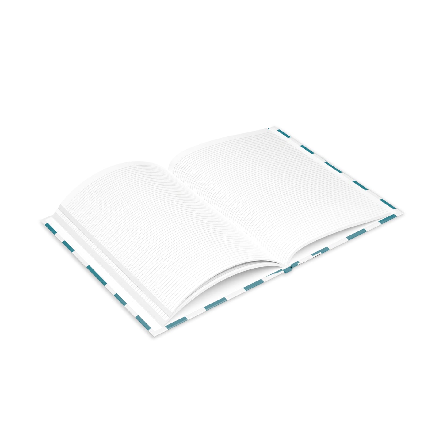 Teal Checkered Charm Hardcover Notebook with Puffy Covers (PY)