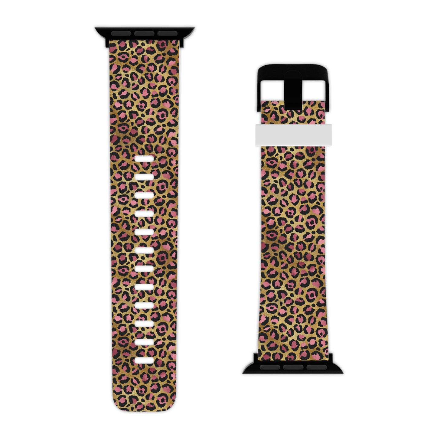 Leopard Luxe Print Apple Watch Band - Stylish & Durable accessory