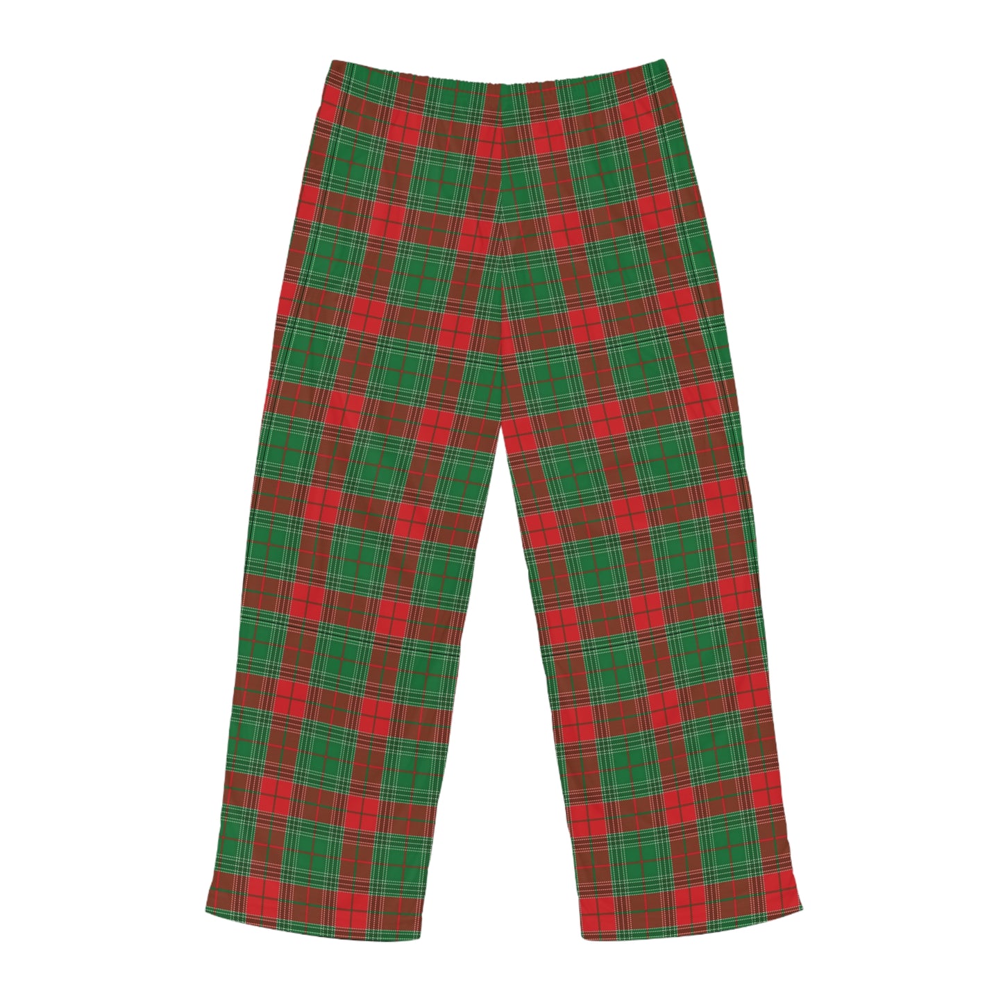 Green Men's Pajama Pants (AOP)