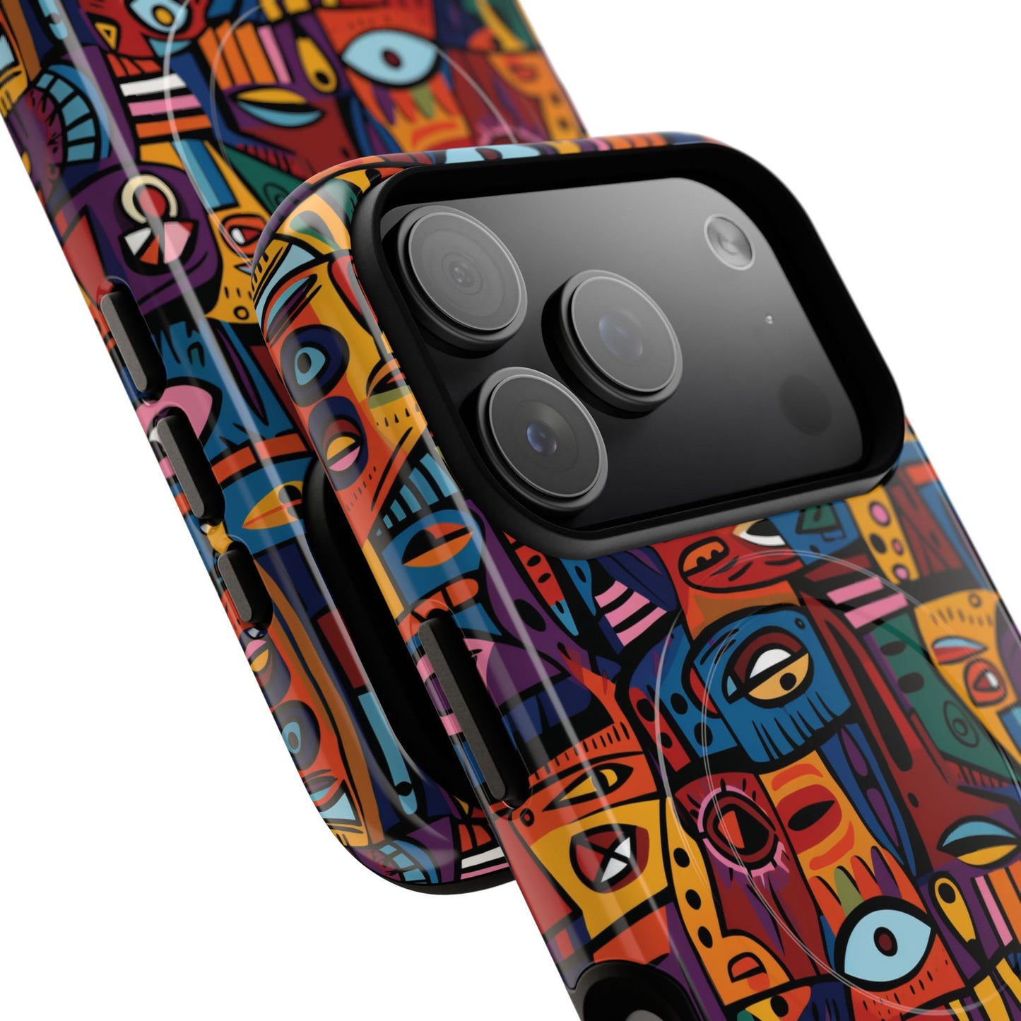 Vibrant Artistic Phone Case | Tough Magnetic Cases | Unique Gift for Art Lovers, Colorful Accessory, iPhone 14, 15, 16, 17 Case.