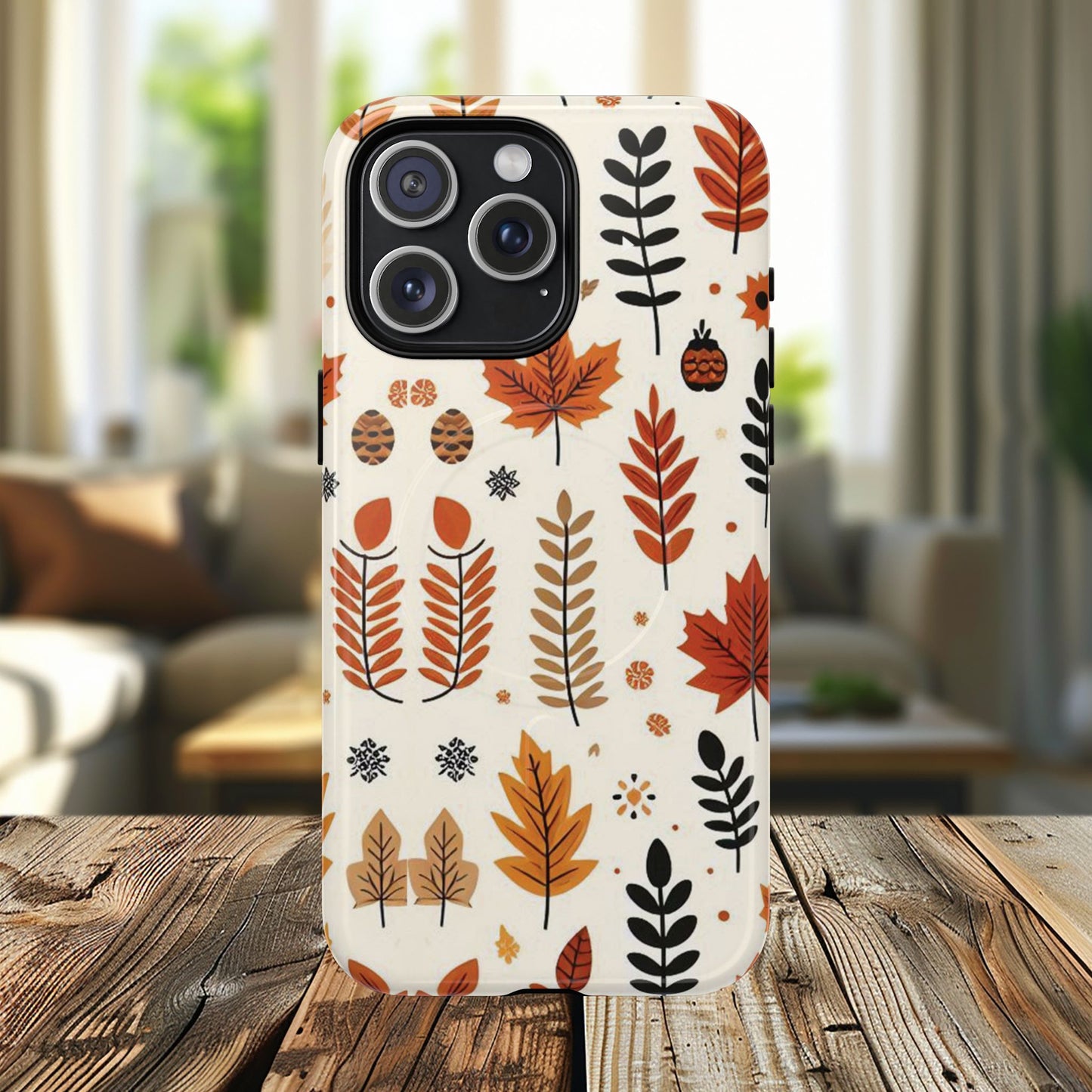 Autumn Whimsy Woods Tough iPhone Magnetic Case, Autumn iPhone Cover, Seasonal iPhone Accessories, Cute Gift for Fall Lovers, Nature-Inspired Design