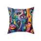 Psychedelic Visions Spun Polyester Square Pillow