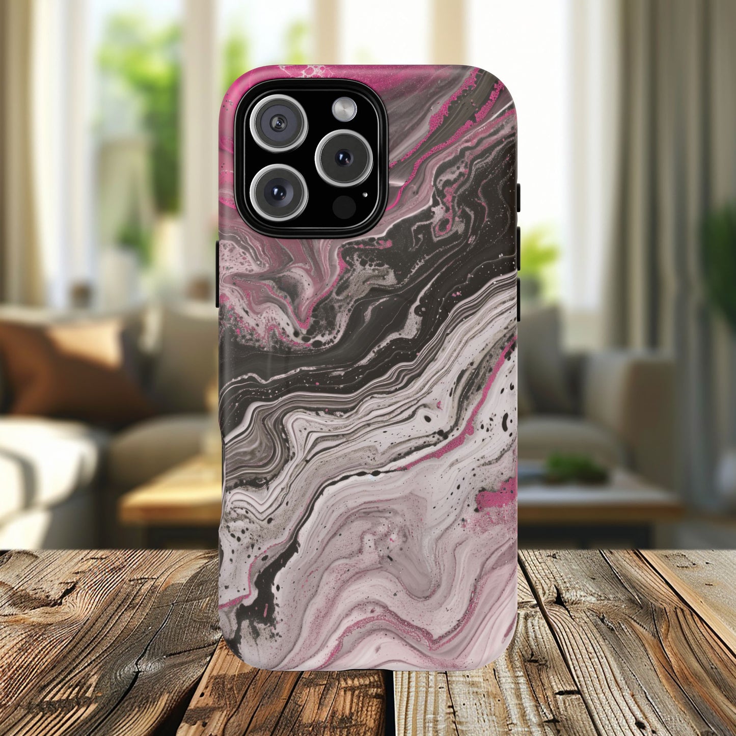 Stylish Magnetic iPhone Cases for Tough Protection, Trendy iPhone Covers, Gift for Teens, Modern Tech Accessories, Marble iPhone Design Cases