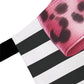 Striped Pink Animal Print Bow Chef's Apron