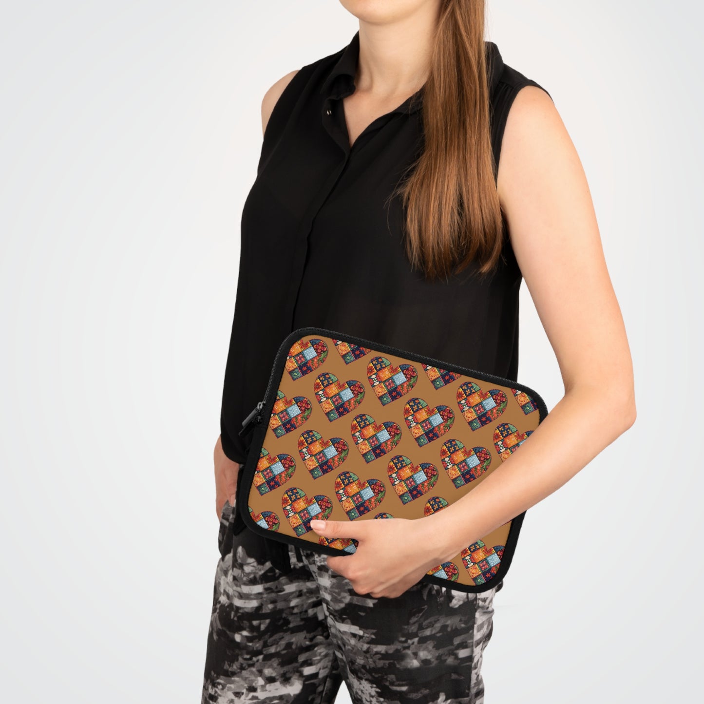 Patchwork Hearts Laptop Sleeve