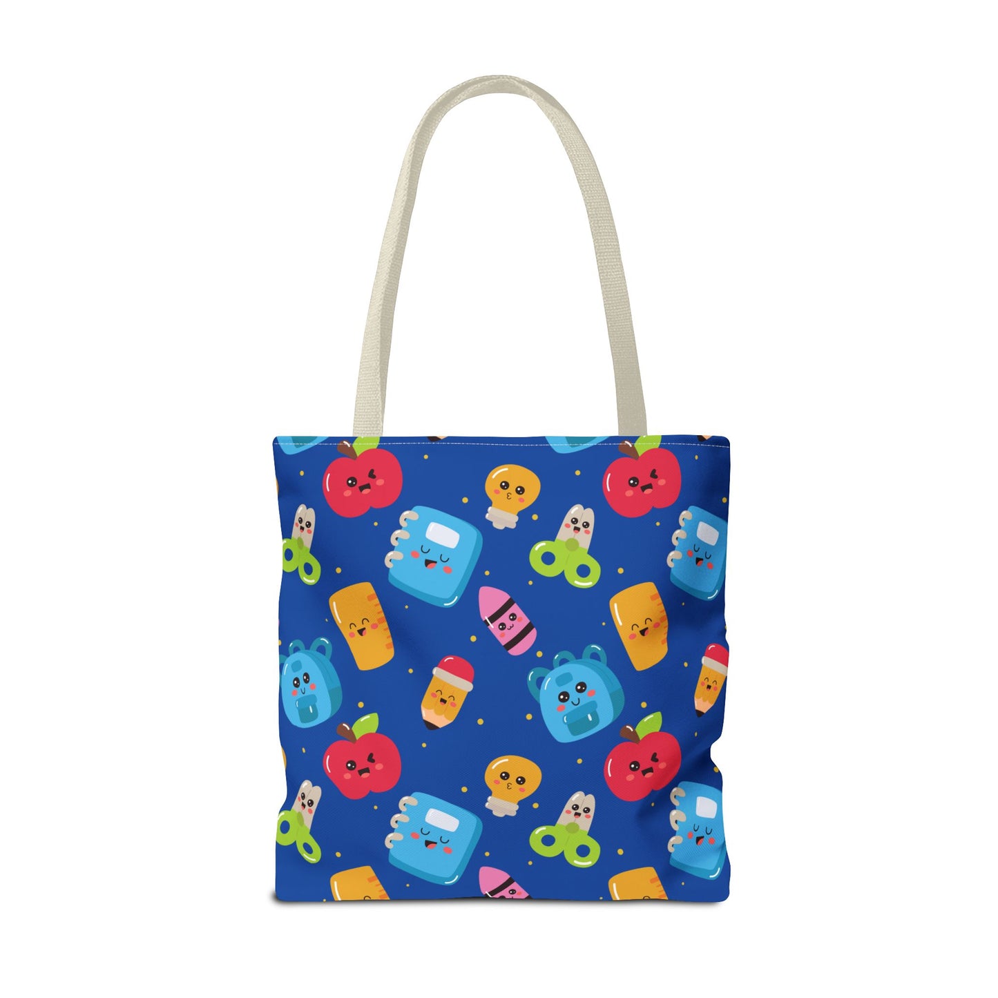 Personalized Blue Kawaii Composition Book Inspired Tote Bag, Back to School Tote, Teacher Gift, Kids Bag, Custom Name Bag, Educational Accessories, Back to School Tote Bag.