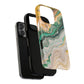Magnetic iPhone Cases with Green Marble Design, Tough Magnetic Cases, iPhone Accessories, Gift for Her, Trendy iPhone Cover