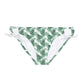 White Tropical Bliss Loop Tie Side Bikini Bottom (AOP)