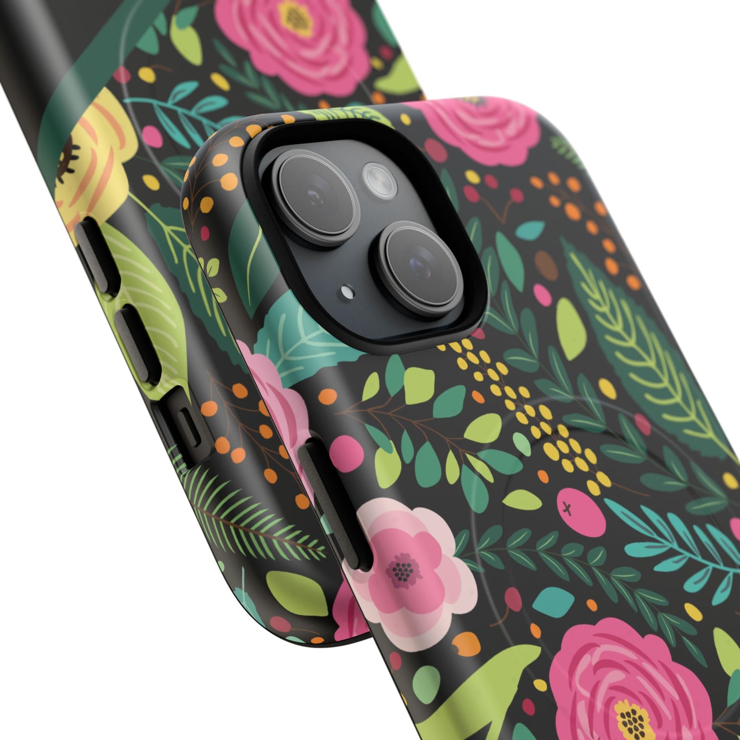 Personalized Floral Fantasy Tough Magnetic iPhone Cases- a Gift for Gardeners, Mother's Day, Birthday Gift, Anniversary Gift, Presents