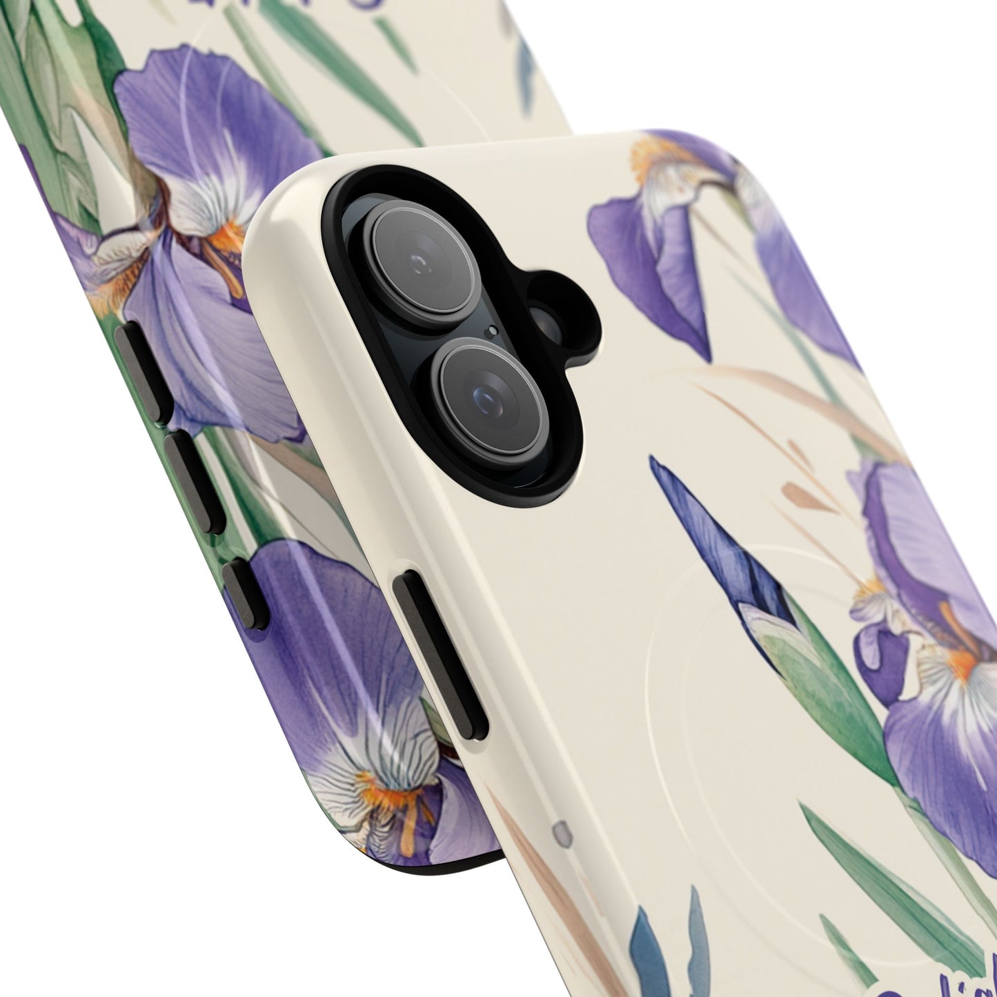 Delight yourself in the Lord Psalm 37:4, Inspirational Gift, iPhone Magnetic Case Scripture, Floral Bible Verse, MagSafe® iPhone® Tough Case, iPhone 14, iPhone 15, iPhone 16, Pro, Pro Max, Plus.