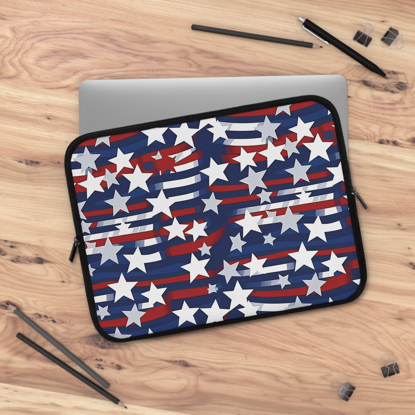 Patriotic Waves Laptop Sleeve