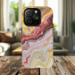 Colorful Red Marble iPhone Case, Tough Magnetic Cases, Stylish iPhone Protection, Unique Gift for iPhone Lovers, iPhone Accessories