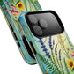 Floral Stained Harmony Glass Tough Magnetic Phone Case | Nature Inspired Design | Durable Protection | Gift for Nature Lovers | Spring Vibe