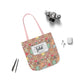Personalized Brown Doodle Daydream Composition Book Inspired Canvas Tote Bag with Colorful Straps, Cute School Bag, Eco-Friendly Tote, Back to School Shopping Bag, Teacher Gift Idea