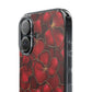 Velvet Petal Noir Floral Petal Clear Impact-Resistant iPhone and Samsung Case.