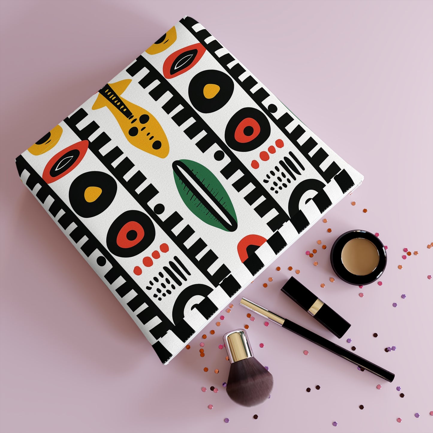 Afrobeat Harmony Cotton Cosmetic Bag