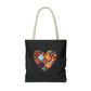 Patched Heart Tote Bag