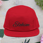 Embroidered 'ELOHIM, GENESIS 1:1'  5 Panel Cap, Trendy Hat, Outdoor Gear, Streetwear Accessory, Unique Gift, Fashion Statement