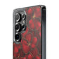 Velvet Petal Noir Floral Petal Clear Impact-Resistant iPhone and Samsung Case.