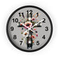 Floral Cross Wall Clock - Elegant Decor for Faith & Home