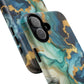 Ocean Quartz Luxe Marble Pattern Tough Magnetic iPhone Case, Phone Accessories, Luxury Gift, Durable iPhone Cover, Unique Design for iPhone Users.