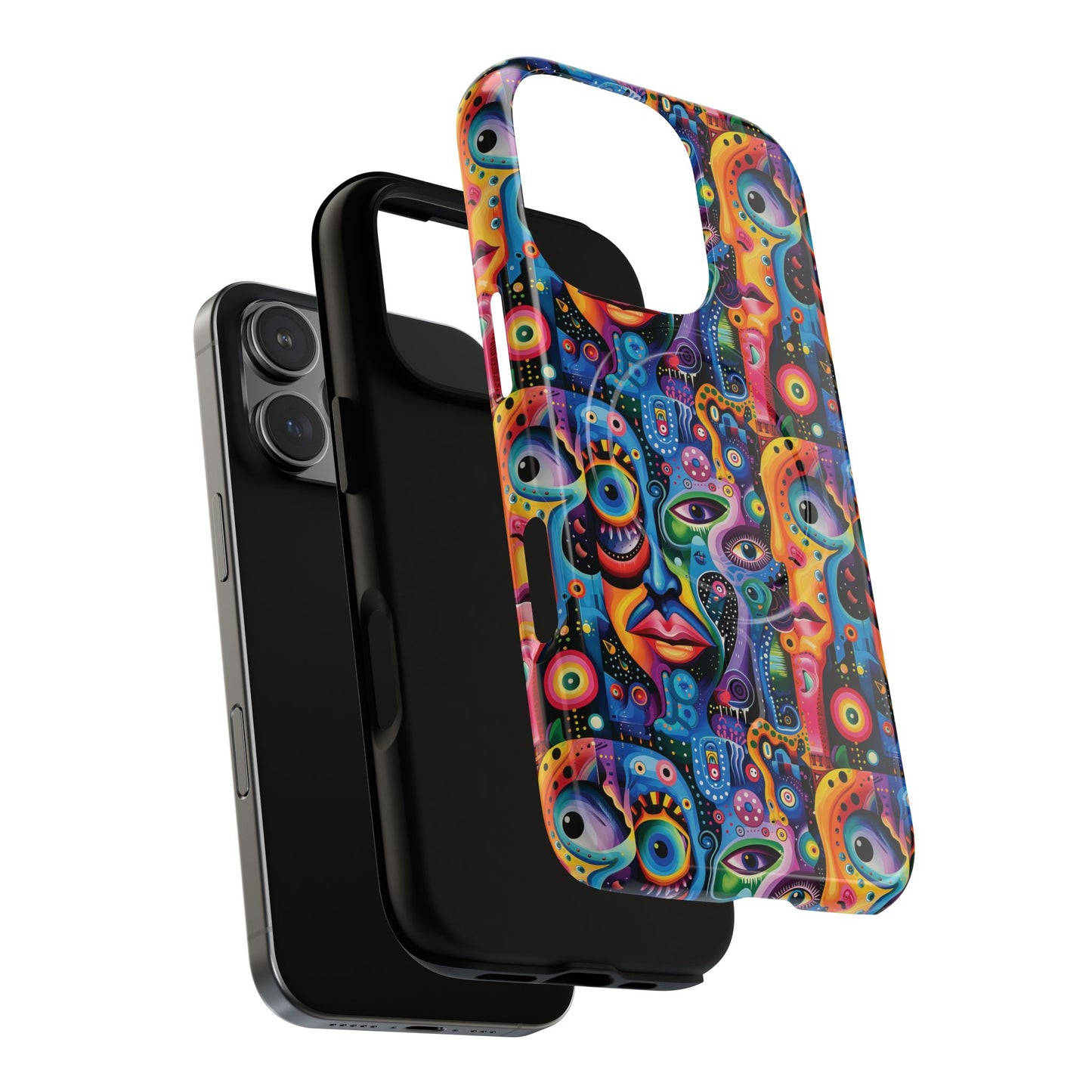 Psychedelic Visions Tough iPhone Magnetic Case - Unique Art iPhone Cover