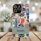 Personalized Vibrant Phone Case,  Magnetic iPhone Cover, Colorful Abstract Protection, Trendy Gift, Unique Tech Accessory, Art Phone Case