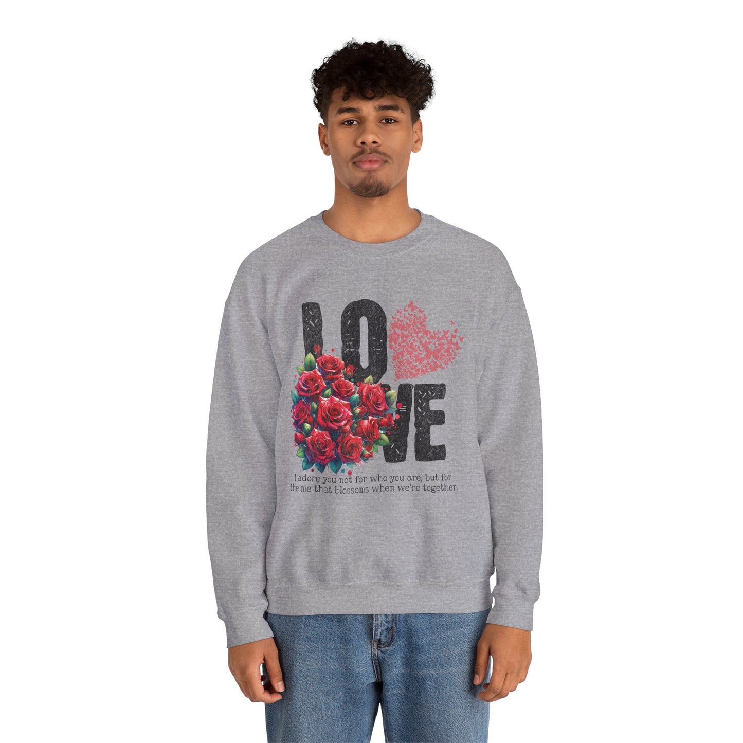 LOVE Always Unisex Heavy Gildan Blend™ Crewneck Sweatshirt.