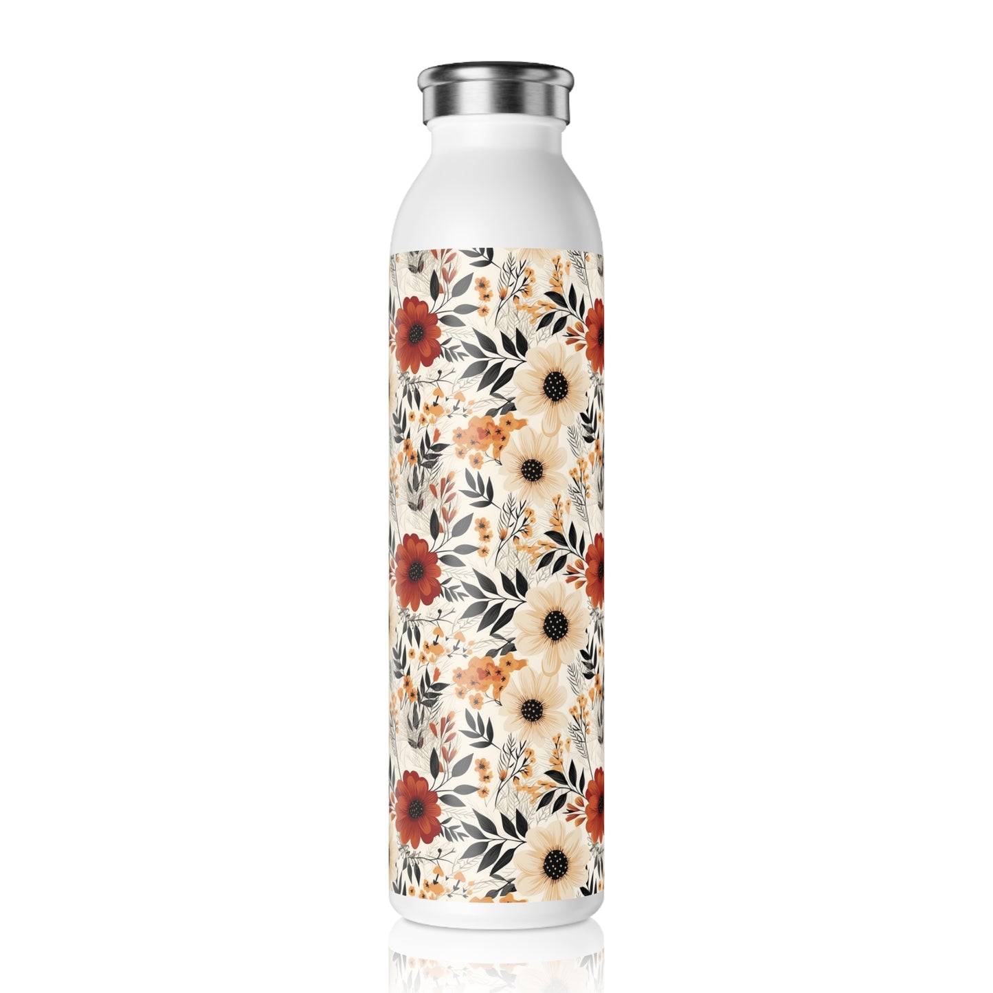 Boho Chic Slim Water Bottle