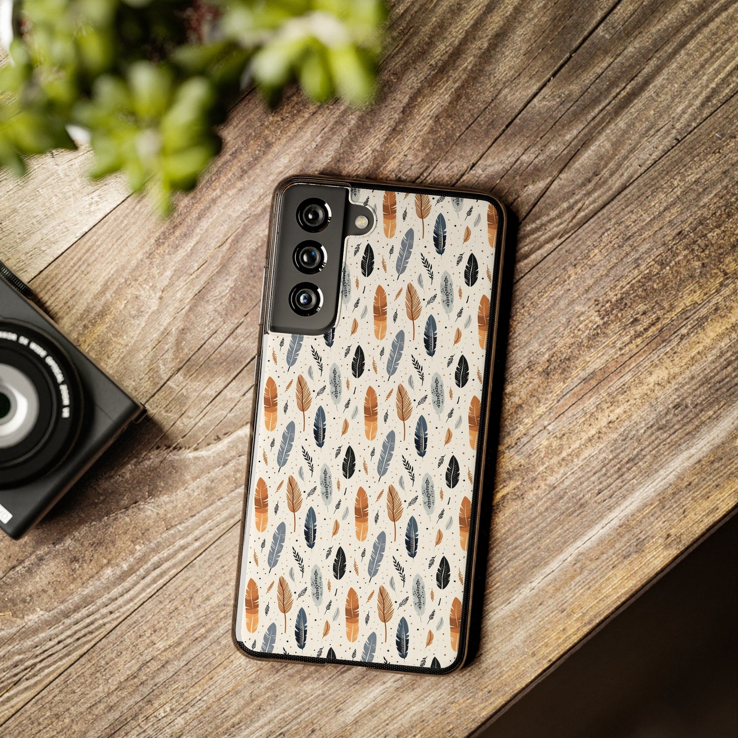 Whispering Feathers Soft iPhone, Google and Samsung Cases