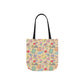 Personalized Doodle Daydream Composition Book Inspired Canvas Tote Bag with Colorful Straps, Cute School Bag, Eco-Friendly Tote, Back to School Shopping Bag, Teacher Gift Idea