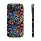 Psychedelic Visions Slim iPhone Case - Vibrant Design for Artistic Souls