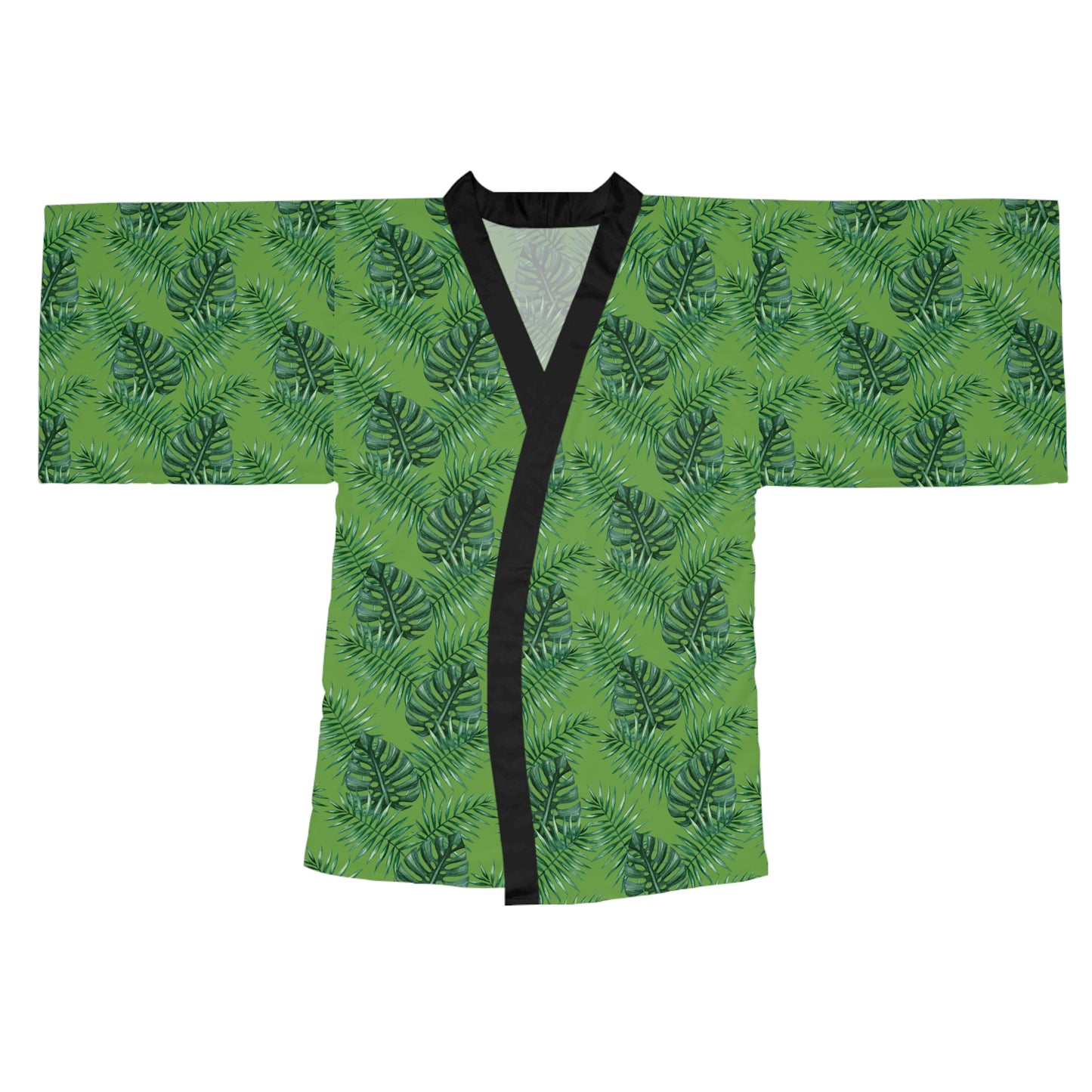 Green Tropical Bliss Serenity Kimono Robe (AOP)