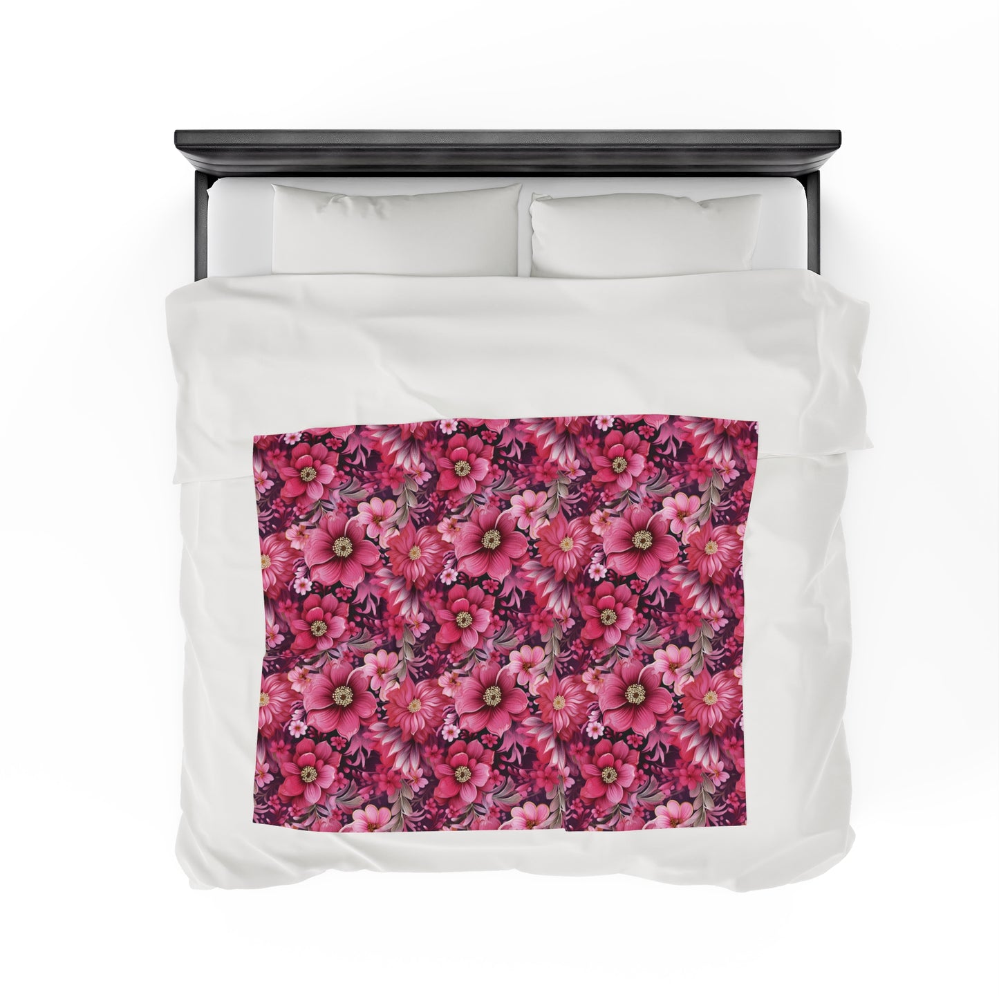 Velveteen Blanket - Cozy Peony Dreams Home Decor Gift - 30x40" 50x60" 60x80"