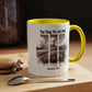 Inspirational Accent Coffee Mug - True Story, He's Not Here (Matthew 28:6) 11oz/ Faith Gift