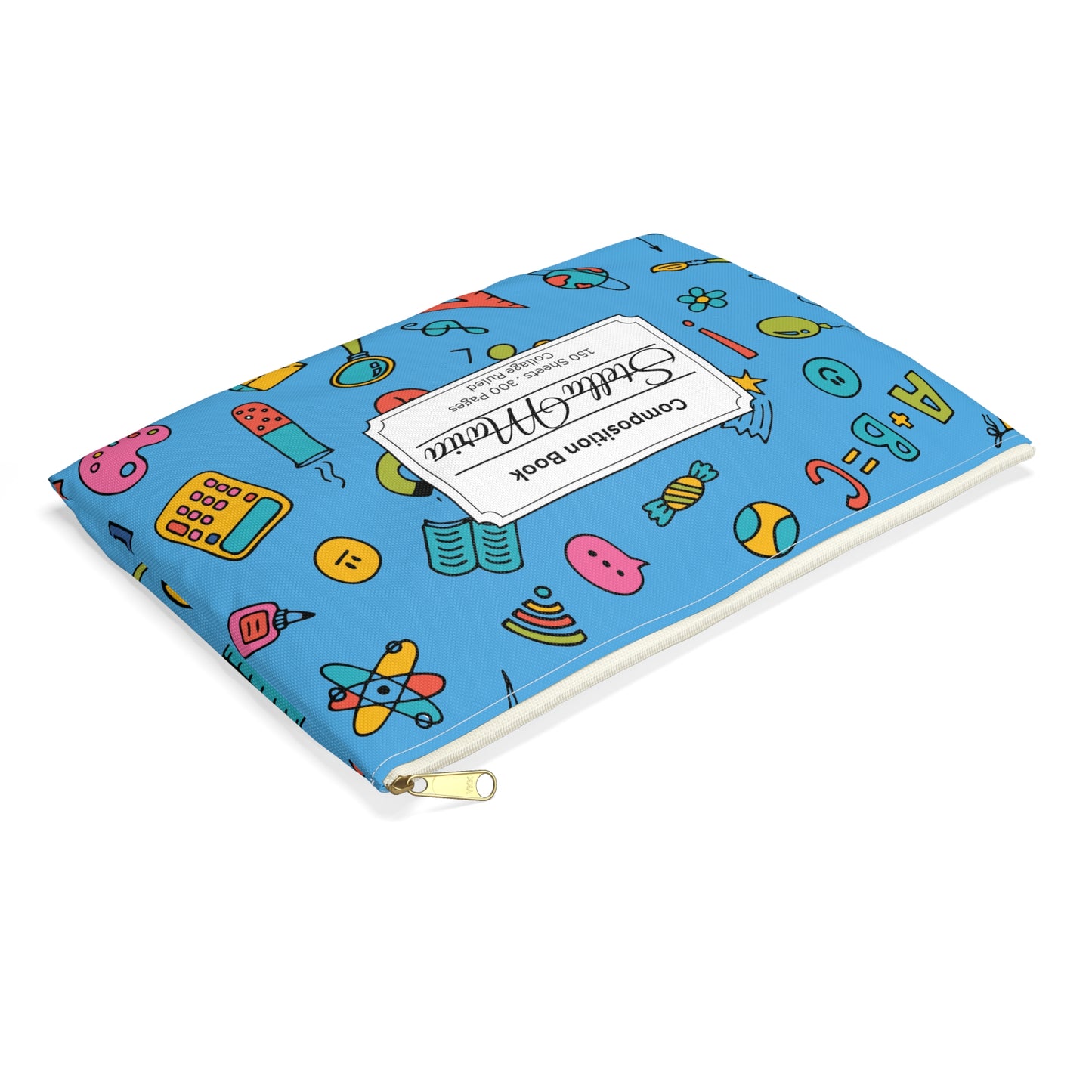 Personalized Classroom Couture Composition Book Inspired Accessory Pouch, Kids School Supplies, Classroom Organizer, Teacher Gift, Fun Stationery Case, Back to School