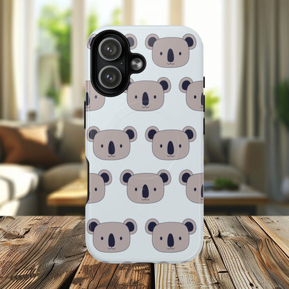 Cute Koala iPhone Case, Tough Magnetic iPhone Cases, Funny Animal Cases, Unique Gifts for Animal Lovers, Cute Phone Accessories, Birthday Gift