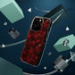 Velvet Petal Noir Floral Petal Clear Impact-Resistant iPhone and Samsung Case.